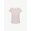 Rag & Bone Womens The Slub Striped Cotton-jersey T-shirt Brgmt In White