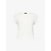 Rag & Bone Womens White Luca Baby Tee Modal-jersey Top