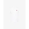 Rag & Bone Womens White Lucky Charm Embroidered Cotton-jersey T-shirt In White