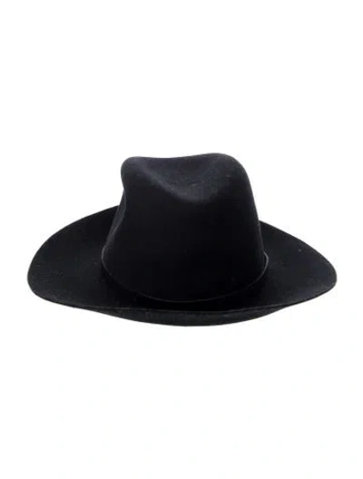 Pre-owned Rag & Bone Womens' Wool Fedora In Black