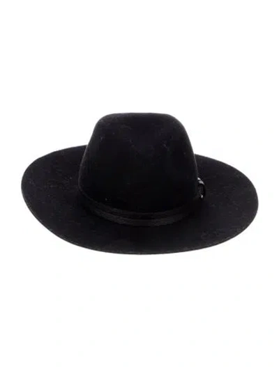 Pre-owned Rag & Bone Womens' Wool Fedora In Black