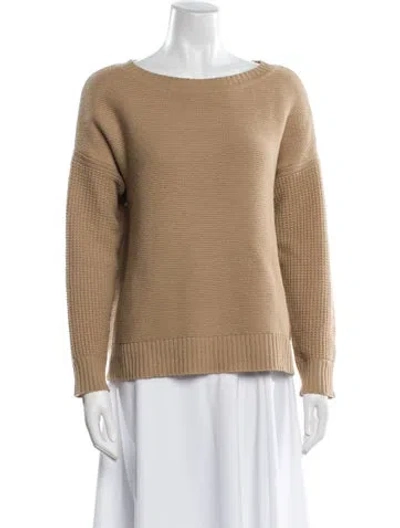 Pre-owned Rag & Bone Wool Bateau Neckline Sweater In Brown