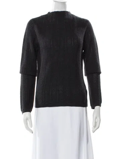 Pre-owned Rag & Bone Wool Bateau Neckline Sweater In Gray