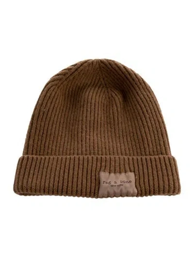 Pre-owned Rag & Bone Wool Beanie In Brown