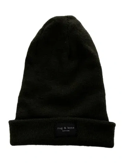 Pre-owned Rag & Bone Wool Beanie In Green