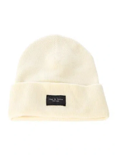 Pre-owned Rag & Bone Wool Beanie Hat W/tags In Yellow