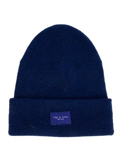 Pre-owned Rag & Bone Wool Beanie In Purple