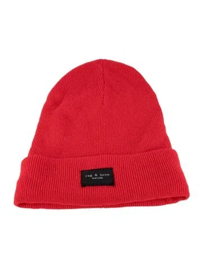 Pre-owned Rag & Bone Wool Beanie In Red