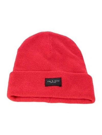 Pre-owned Rag & Bone Wool Beanie W/tags In Red