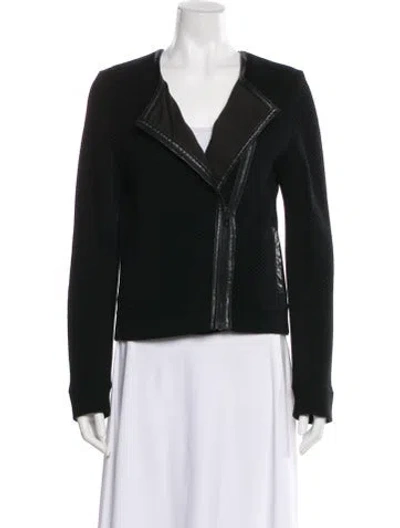 Pre-owned Rag & Bone Wool Biker Jacket In Black