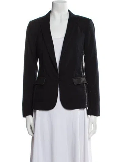 Pre-owned Rag & Bone Wool Blazer In Black