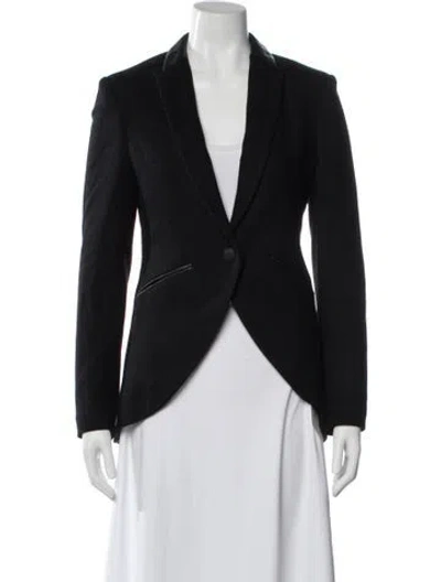 Pre-owned Rag & Bone Wool Blazer In Black