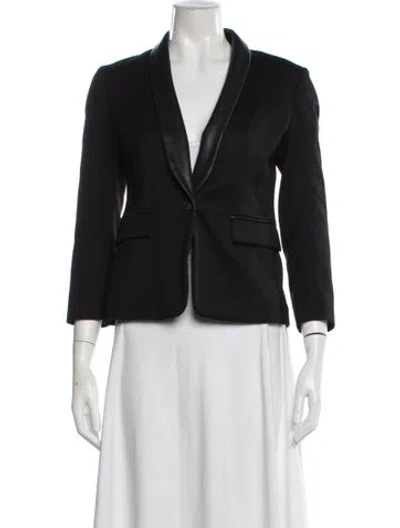 Pre-owned Rag & Bone Wool Blazer In Black