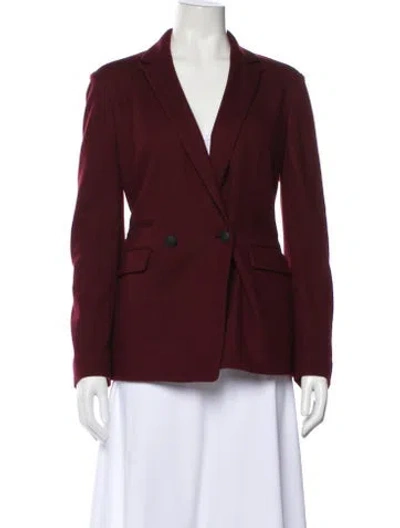 Pre-owned Rag & Bone Wool Blazer In Burgundy