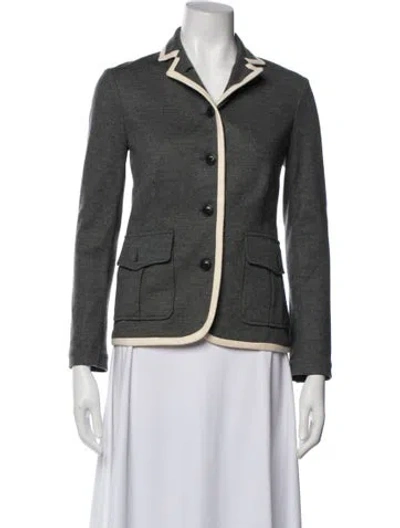 Pre-owned Rag & Bone Wool Blazer In Gray