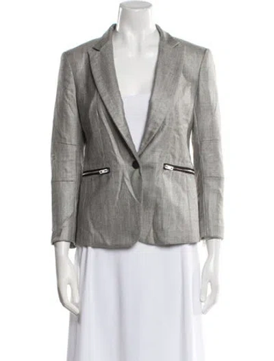 Pre-owned Rag & Bone Wool Blazer In Gray