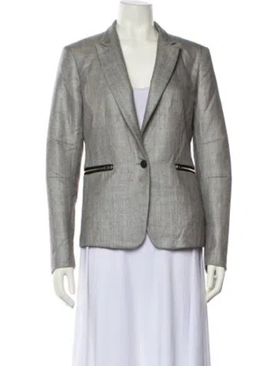 Pre-owned Rag & Bone Wool Blazer In Gray
