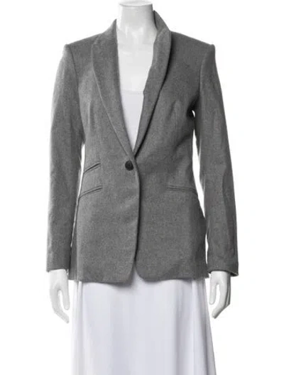 Pre-owned Rag & Bone Wool Blazer In Gray