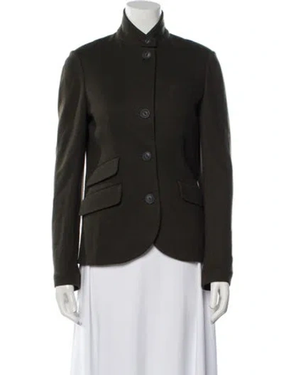 Pre-owned Rag & Bone Wool Blazer In Green