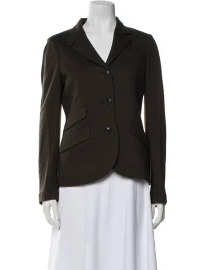 Pre-owned Rag & Bone Wool Blazer In Green