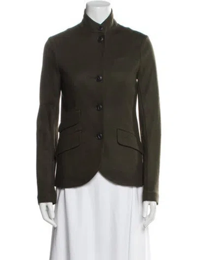 Pre-owned Rag & Bone Wool Blazer In Green