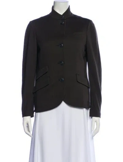 Pre-owned Rag & Bone Wool Blazer In Green