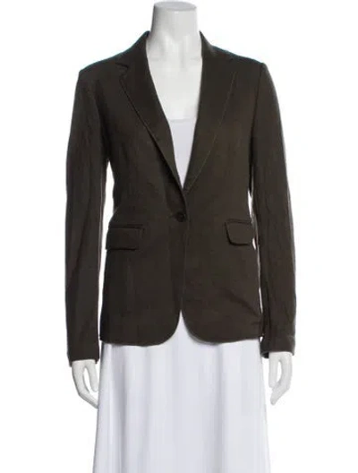 Pre-owned Rag & Bone Wool Blazer In Green