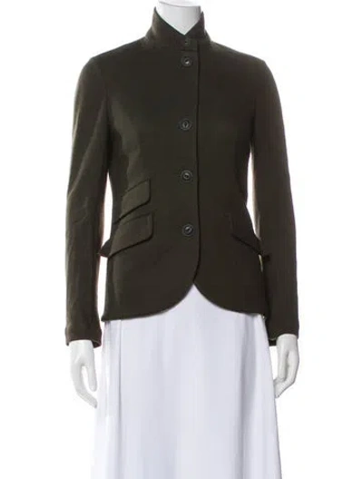 Pre-owned Rag & Bone Wool Blazer In Green