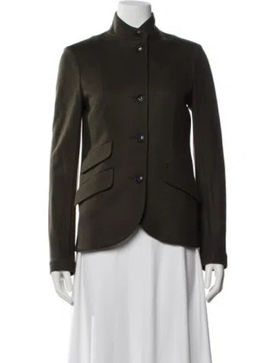 Pre-owned Rag & Bone Wool Blazer In Green