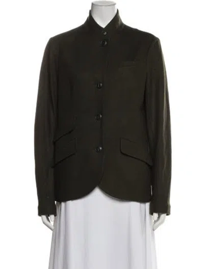 Pre-owned Rag & Bone Wool Blazer In Green