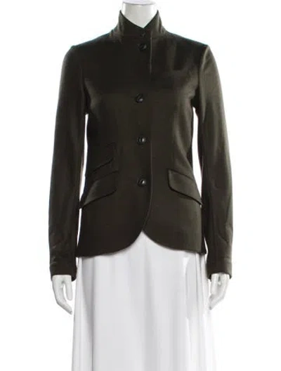 Pre-owned Rag & Bone Wool Blazer In Green
