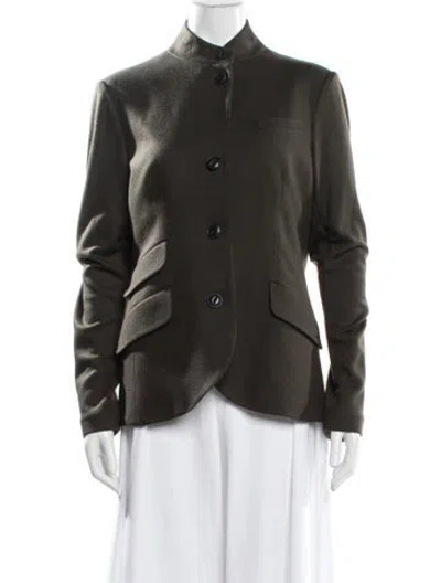 Pre-owned Rag & Bone Wool Blazer In Green