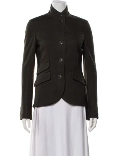 Pre-owned Rag & Bone Wool Blazer In Green