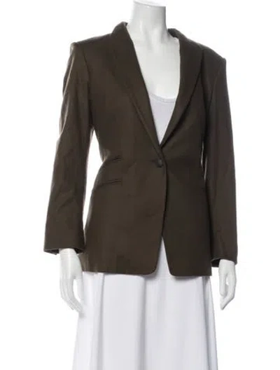 Pre-owned Rag & Bone Wool Blazer In Green