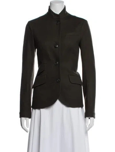 Pre-owned Rag & Bone Wool Blazer In Green