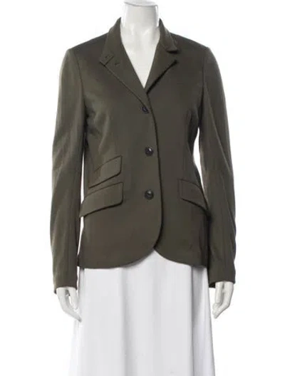 Pre-owned Rag & Bone Wool Blazer In Green