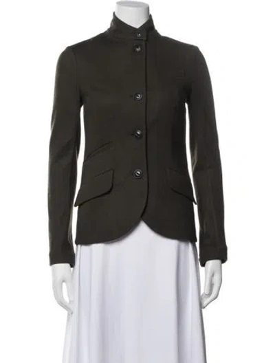 Pre-owned Rag & Bone Wool Blazer In Green