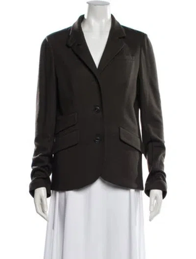 Pre-owned Rag & Bone Wool Blazer In Green