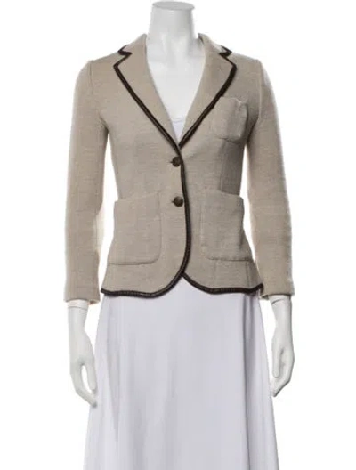 Pre-owned Rag & Bone Wool Blazer In Neutrals