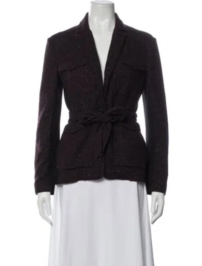 Pre-owned Rag & Bone Wool Blazer In Purple