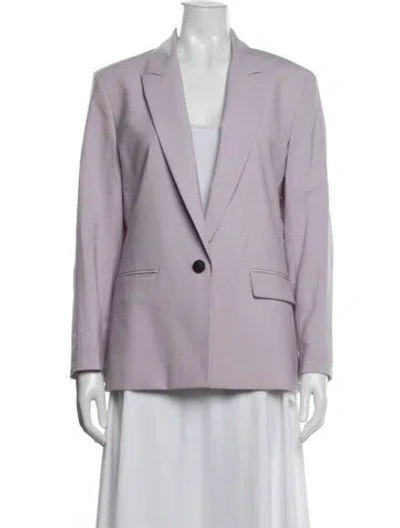 Pre-owned Rag & Bone Wool Blazer In Purple