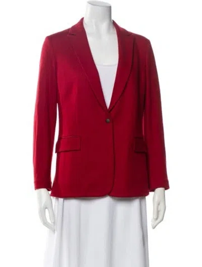 Pre-owned Rag & Bone Wool Blazer In Red