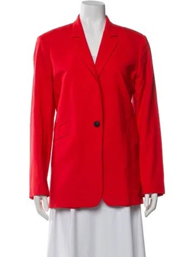 Pre-owned Rag & Bone Wool Blazer In Red