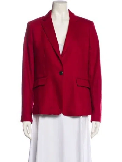 Pre-owned Rag & Bone Wool Blazer In Red