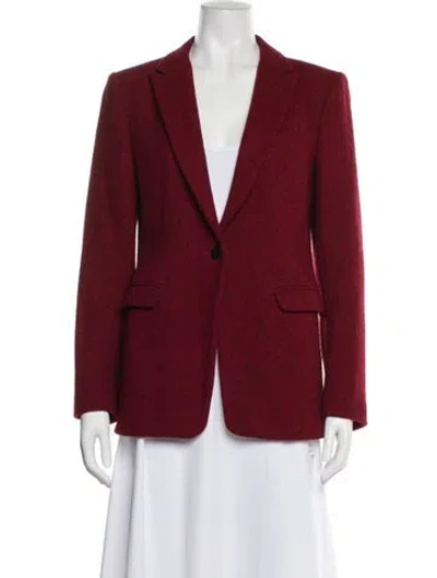 Pre-owned Rag & Bone Wool Blazer In Red