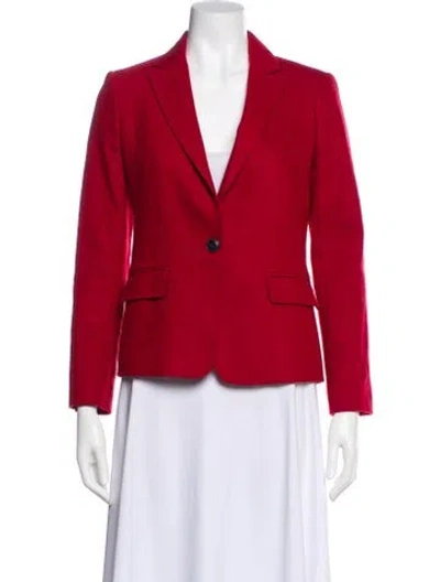 Pre-owned Rag & Bone Wool Blazer In Red