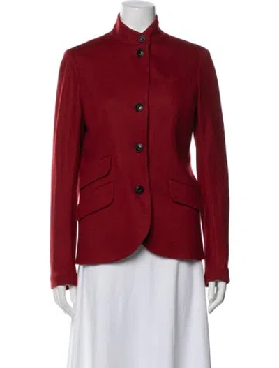 Pre-owned Rag & Bone Wool Blazer In Red