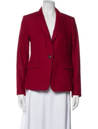 Pre-owned Rag & Bone Wool Blazer In Red