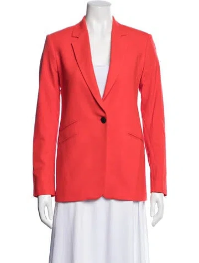 Pre-owned Rag & Bone Wool Blazer In Red