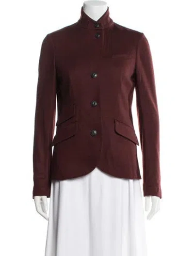 Pre-owned Rag & Bone Wool Blazer In Red